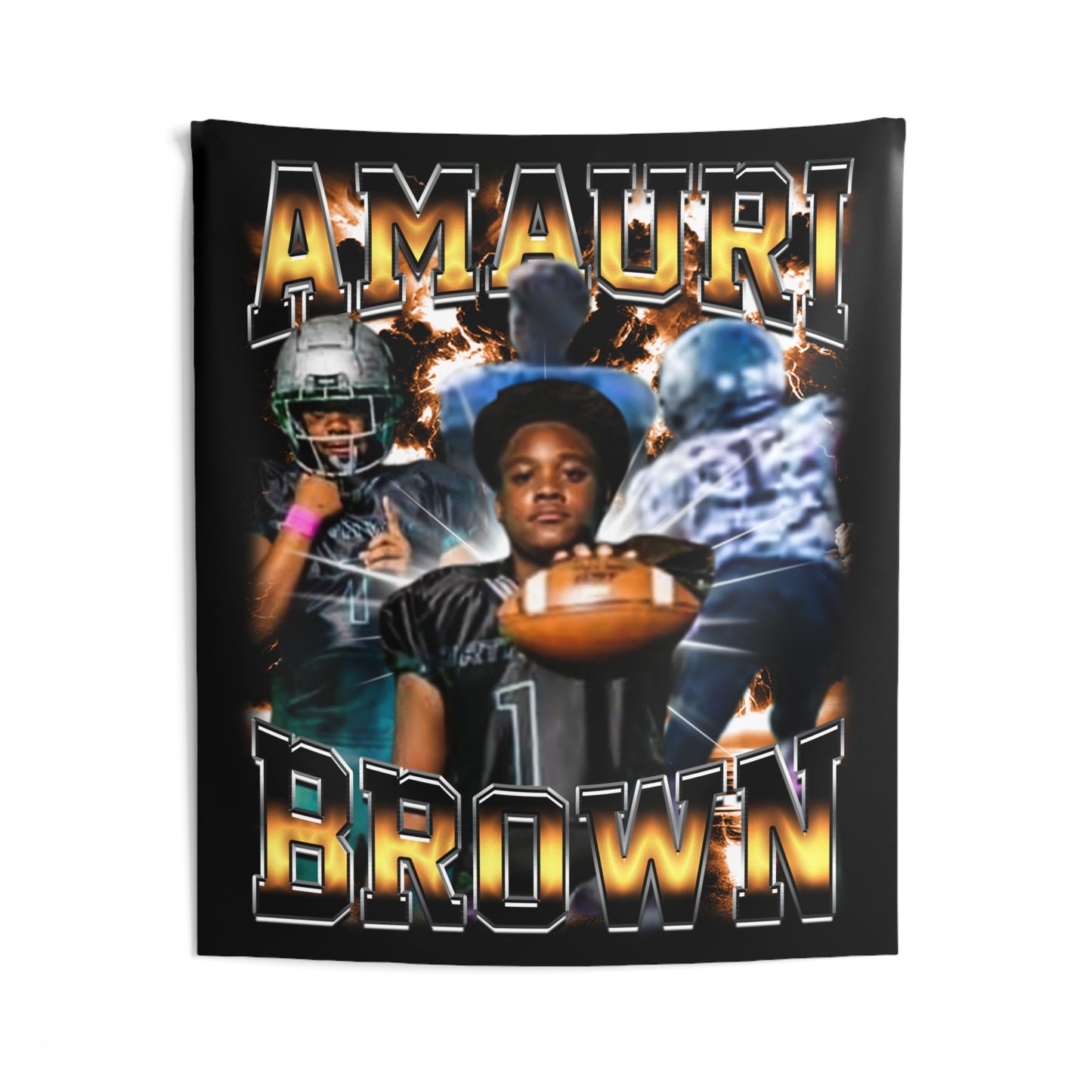 Amauri Brown Tapestry 50” x 60”