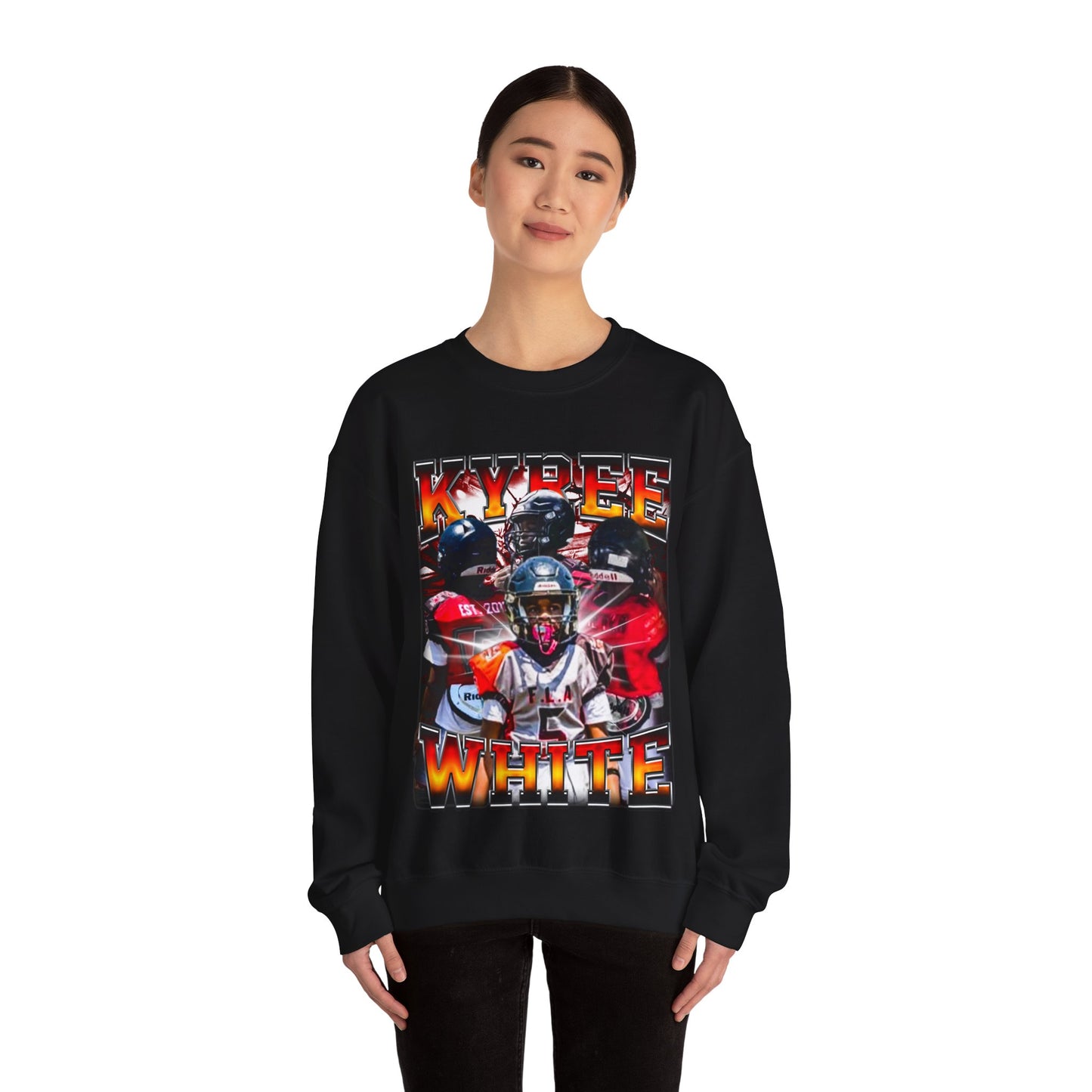 Kyree White Crewneck Sweatshirt
