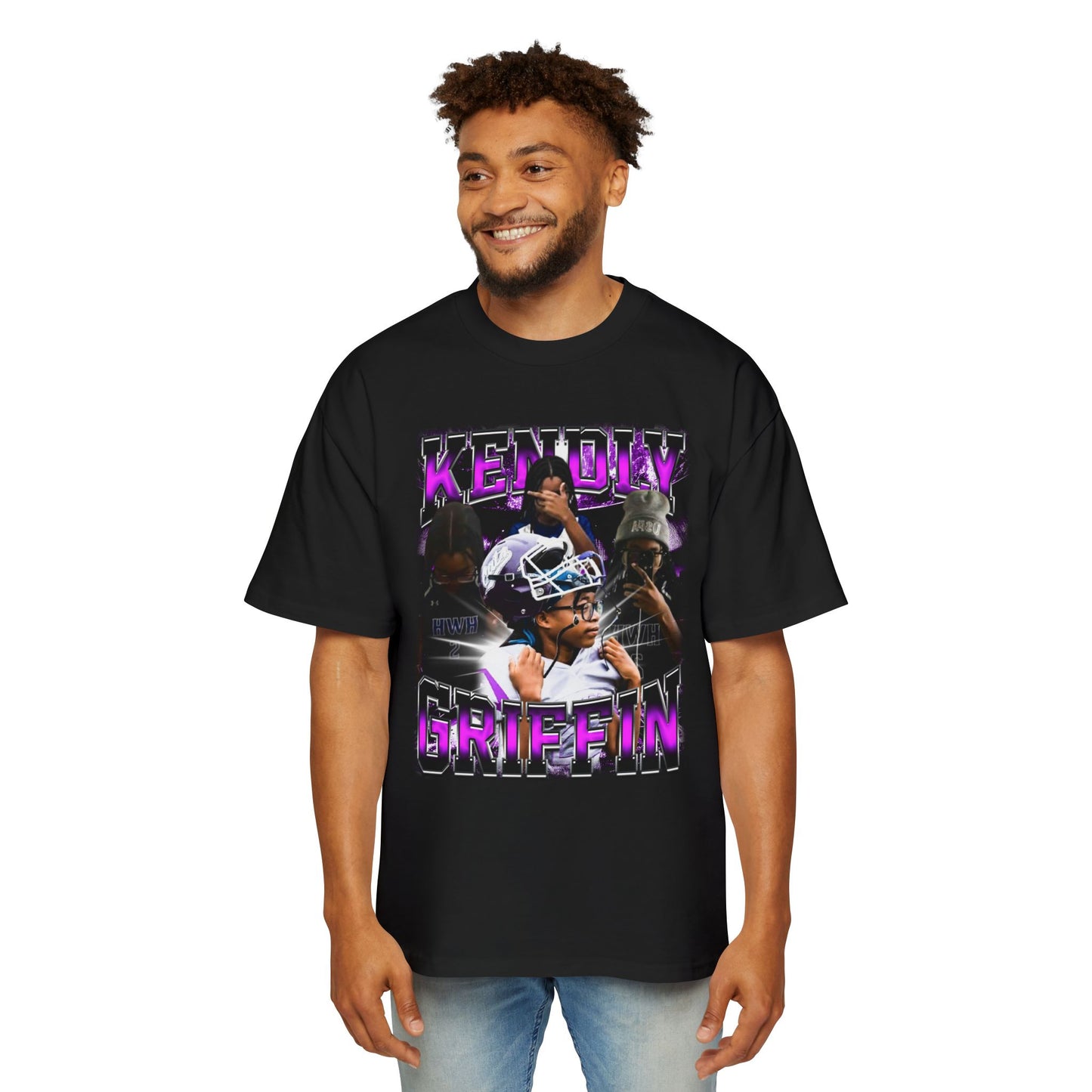 Kendly Griffin Oversized Retro Tee