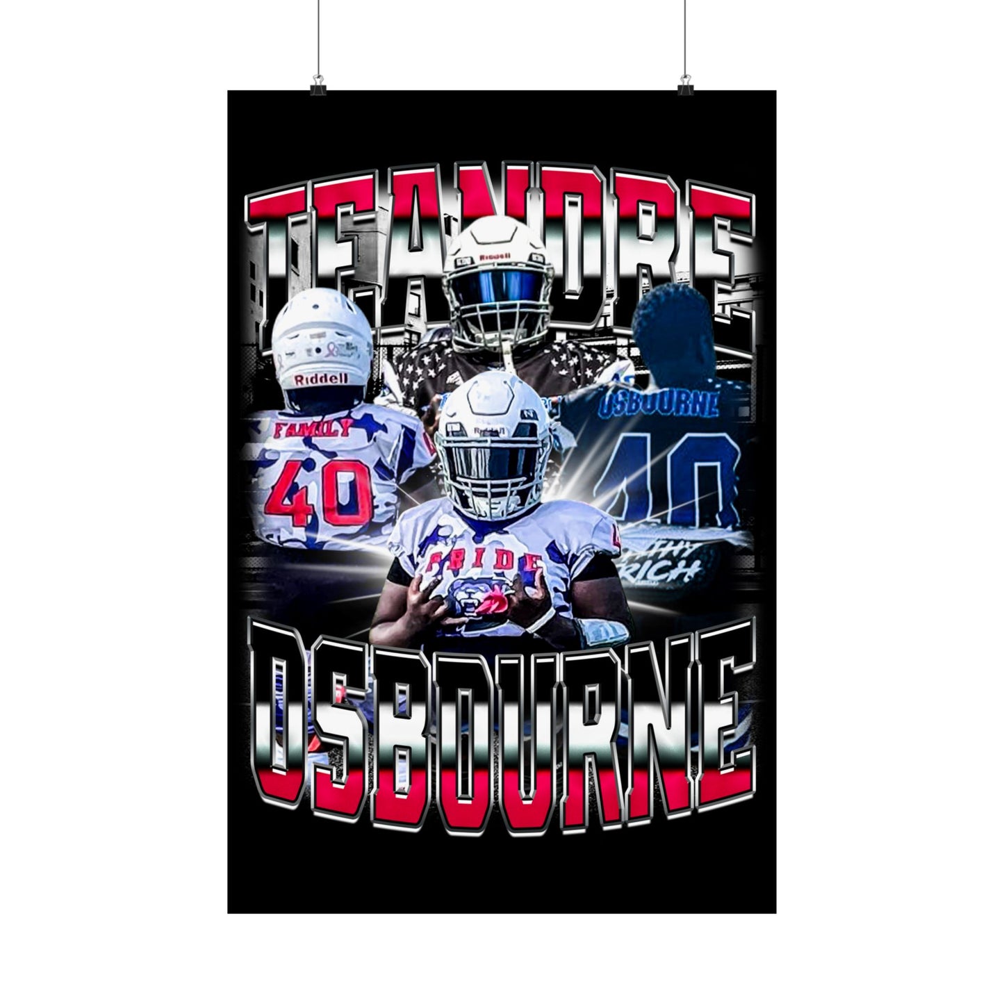 Teandre Osbourne Poster 24" x 36"