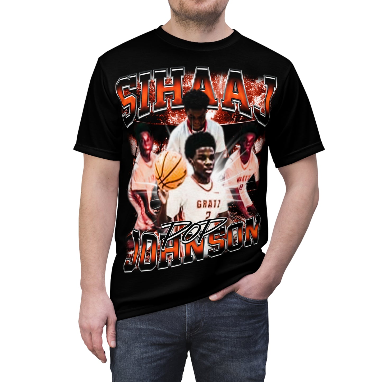 Sihaaj Johnson Vintage Full Print Tee