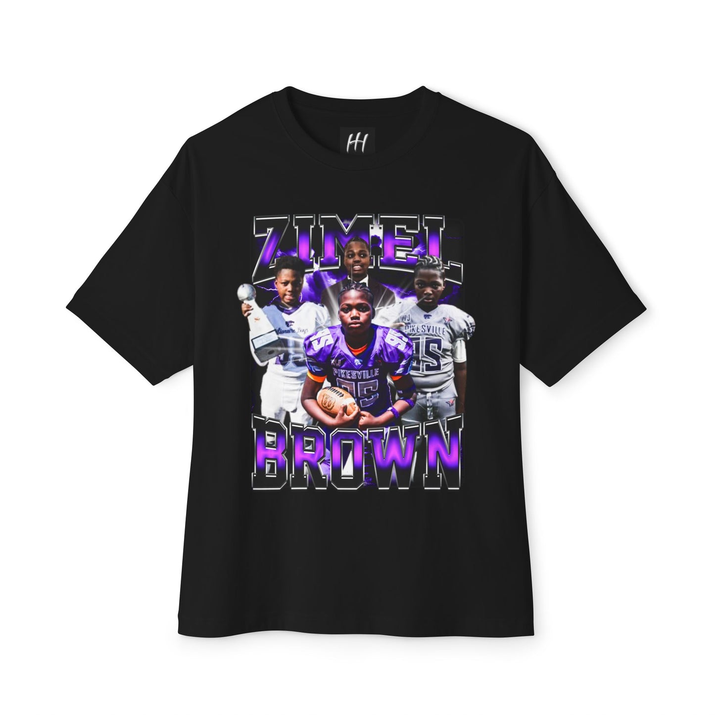 Zimel Brown Oversized Tee
