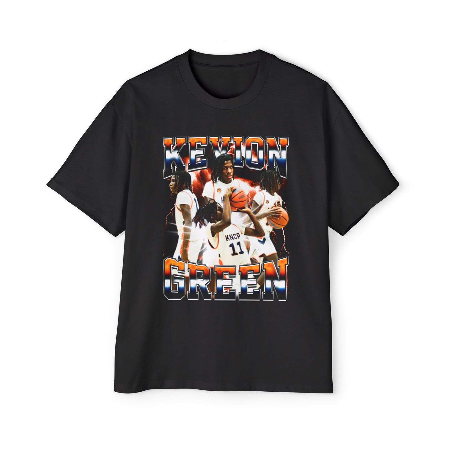 Kevion Green Oversized Retro Tee