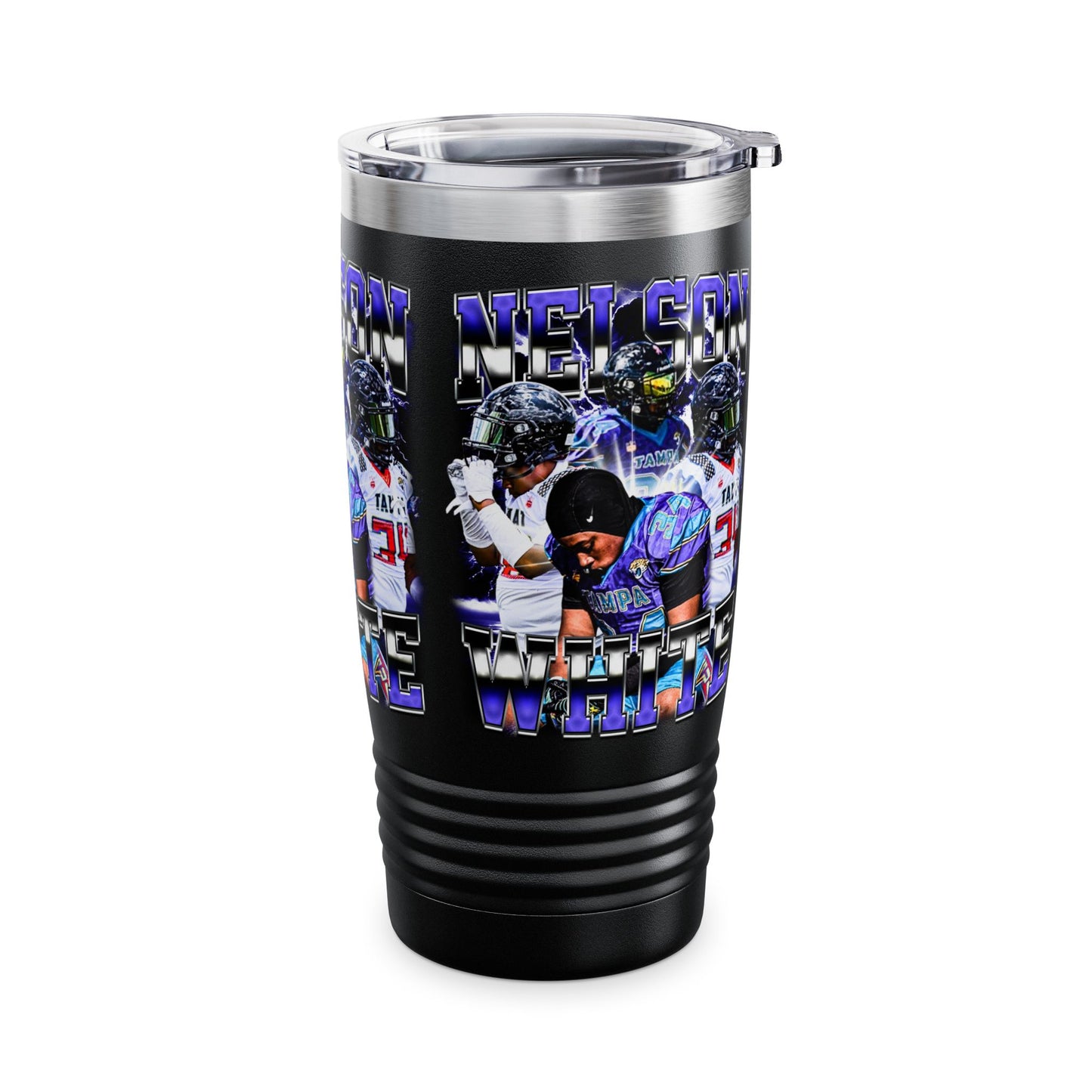 Nelson White Stainless Steal Tumbler