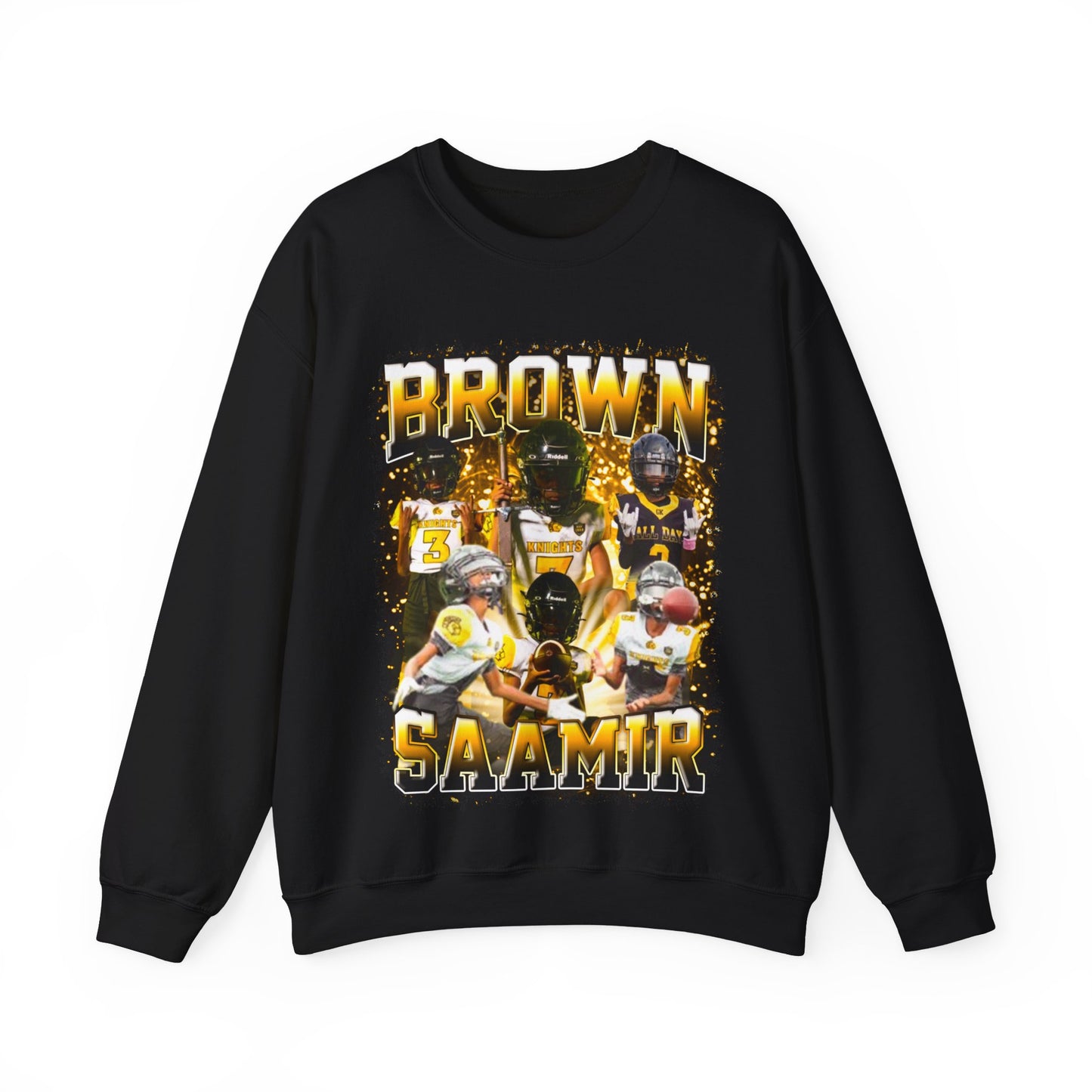 Saamir Brown Crewneck Sweatshirt