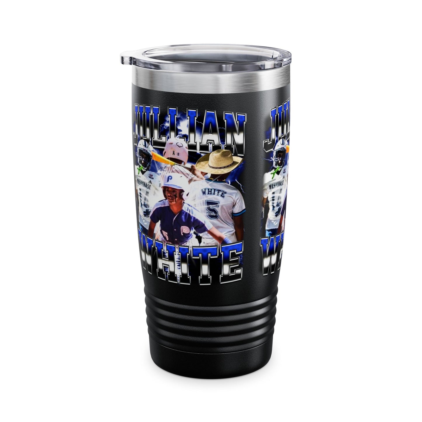 Jullian White Stainless Steal Tumbler