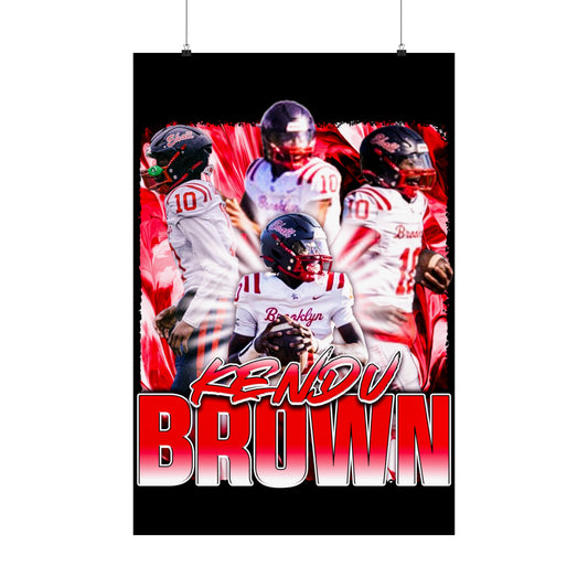 Kendu Brown Poster 24" x 36"