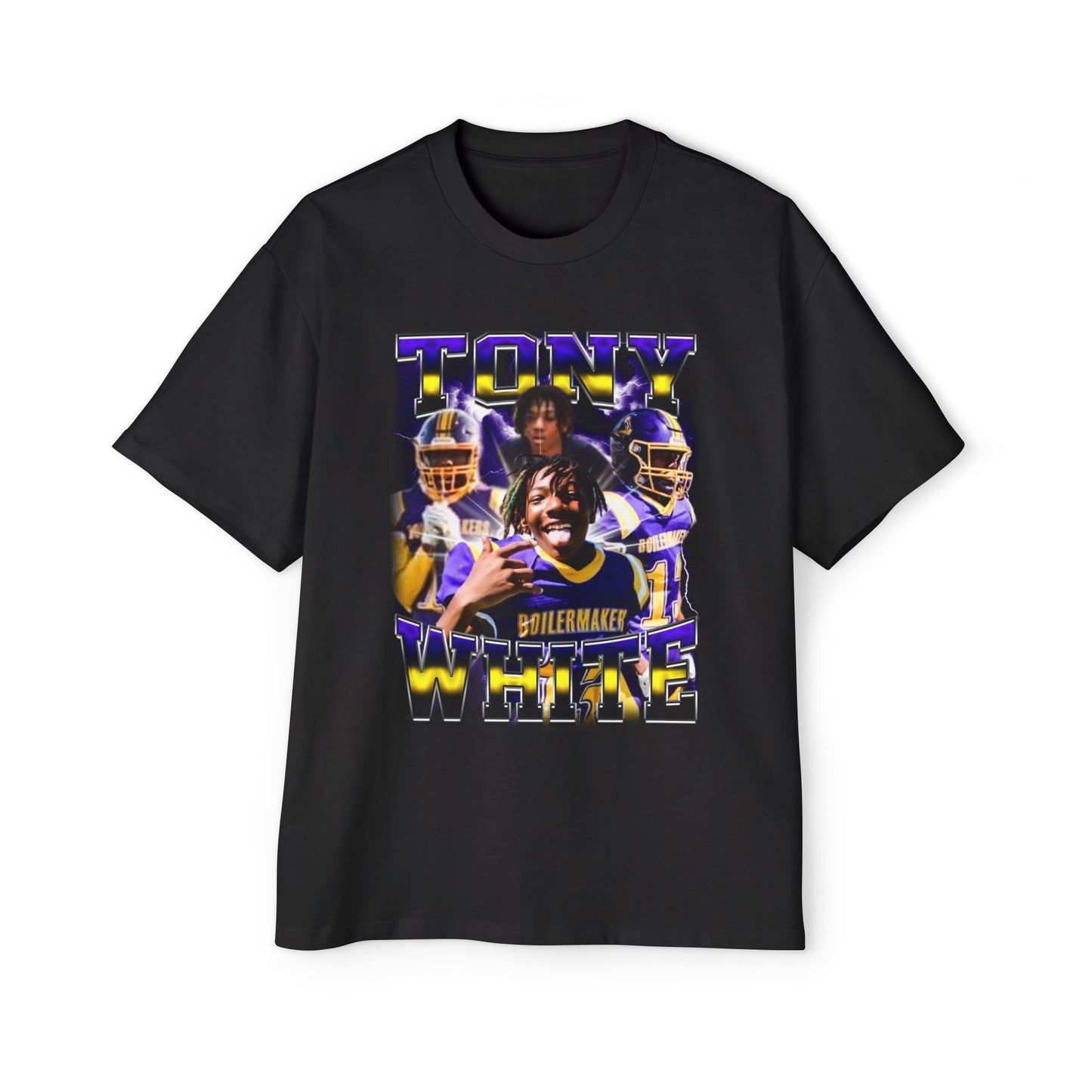 Tony White Oversized Retro Tee