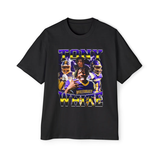 Tony White Oversized Retro Tee