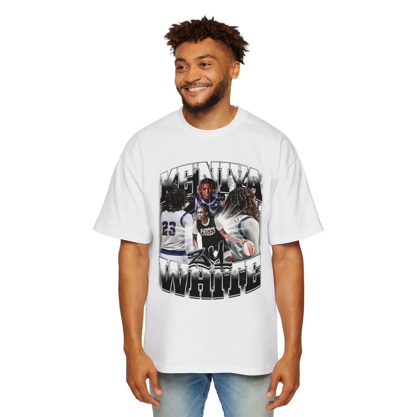 Ke'niya White Oversized Tee