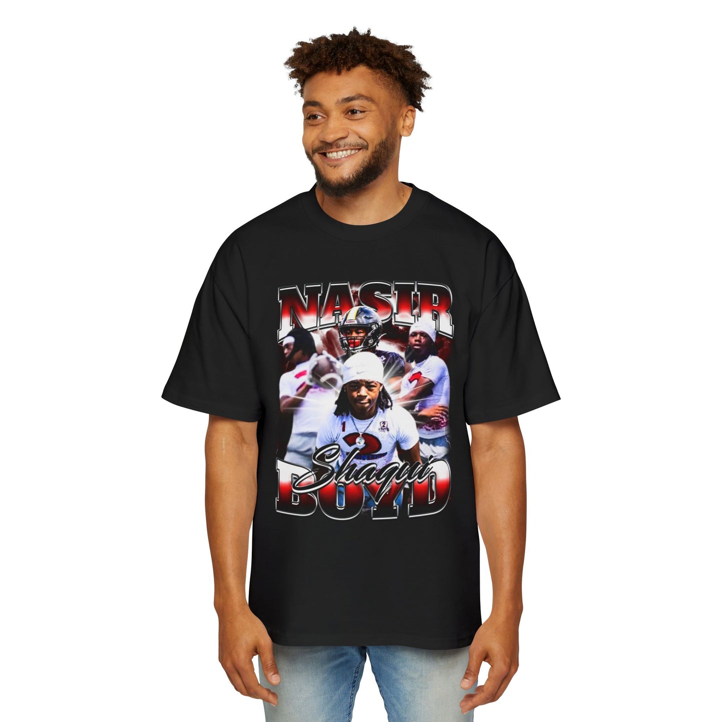 Nasir Shaqui Boyd Oversized Retro Tee
