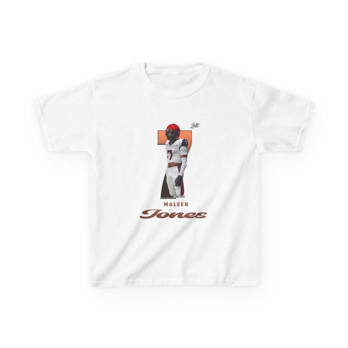 Maleek jones Youth Heavy Cotton Tee