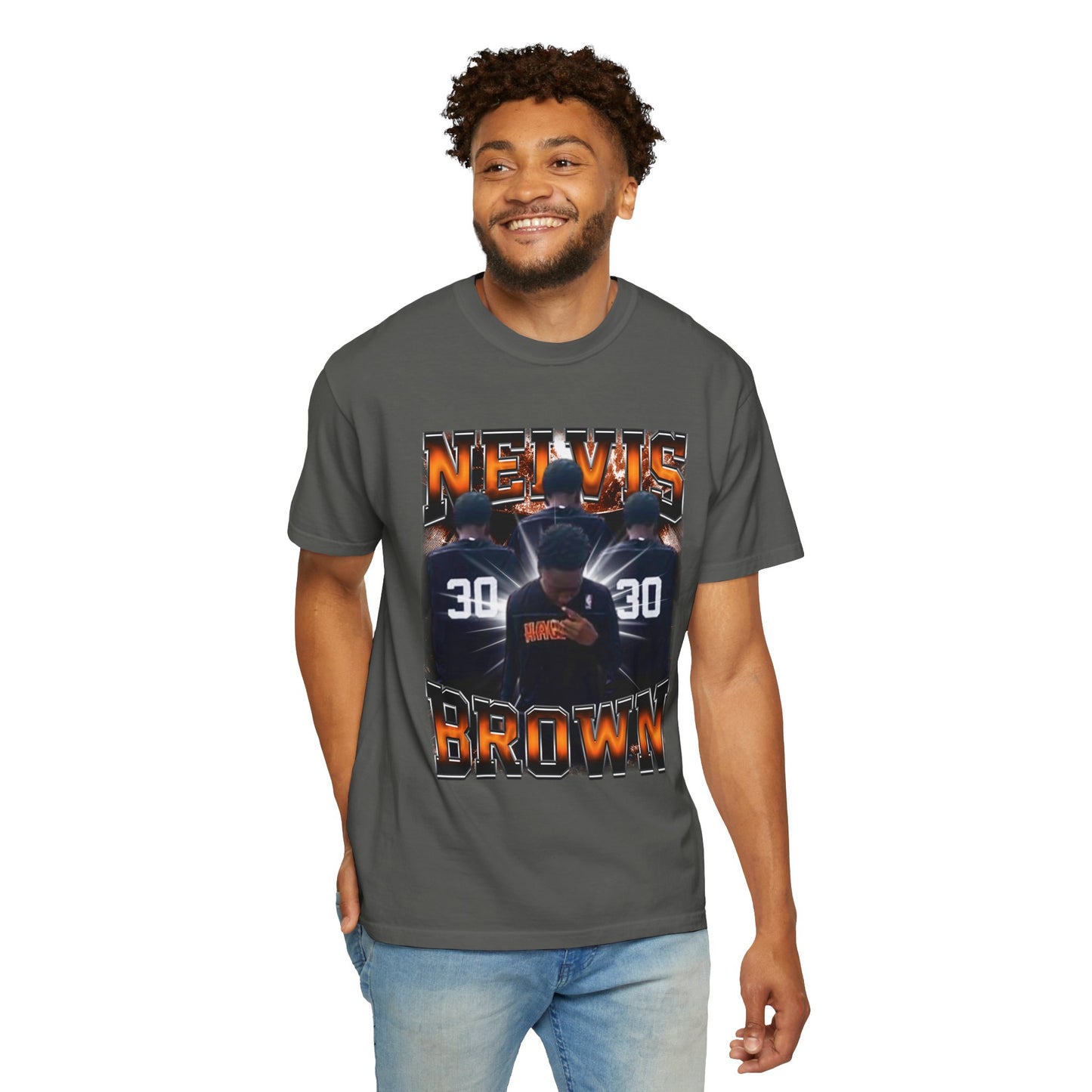 Nelvis Brown Heavyweight Premium Tee