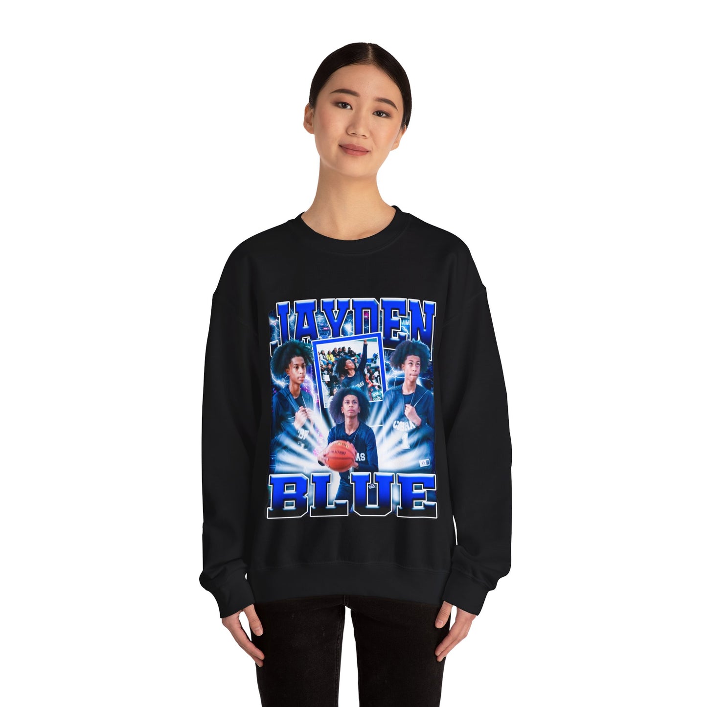 Jayden Blue Crewneck Sweatshirt