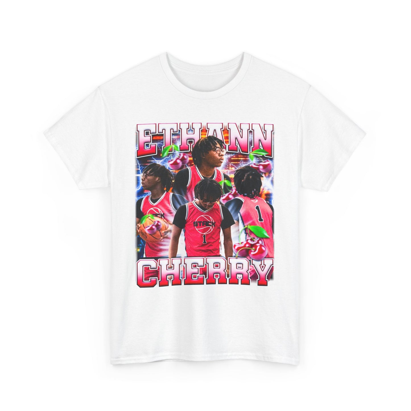 Ethann Cherry Heavy Cotton Tee