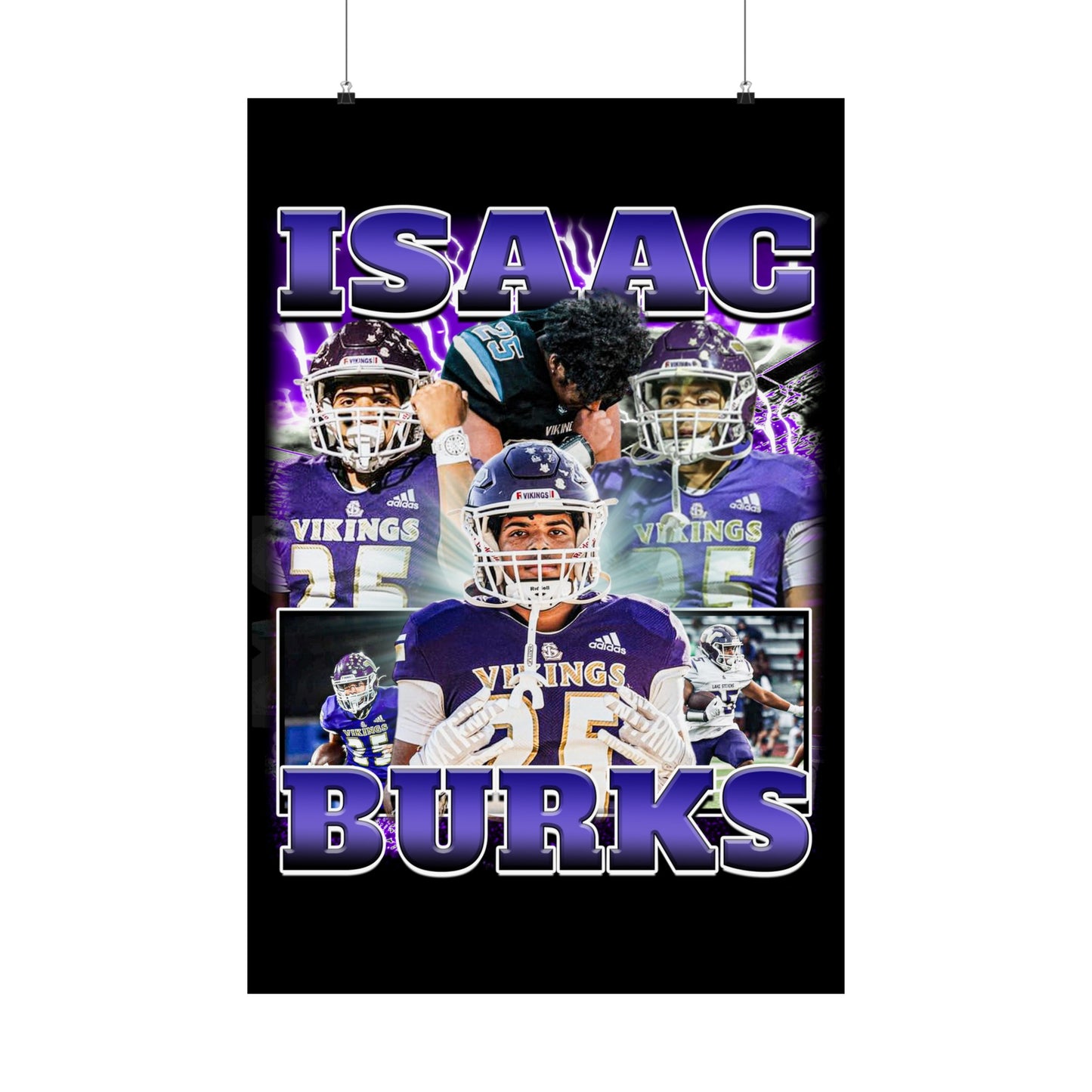 Isaac Burks Poster 24" x 36"