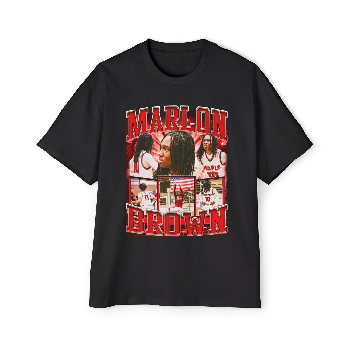Marlon Brown Oversized Retro Tee
