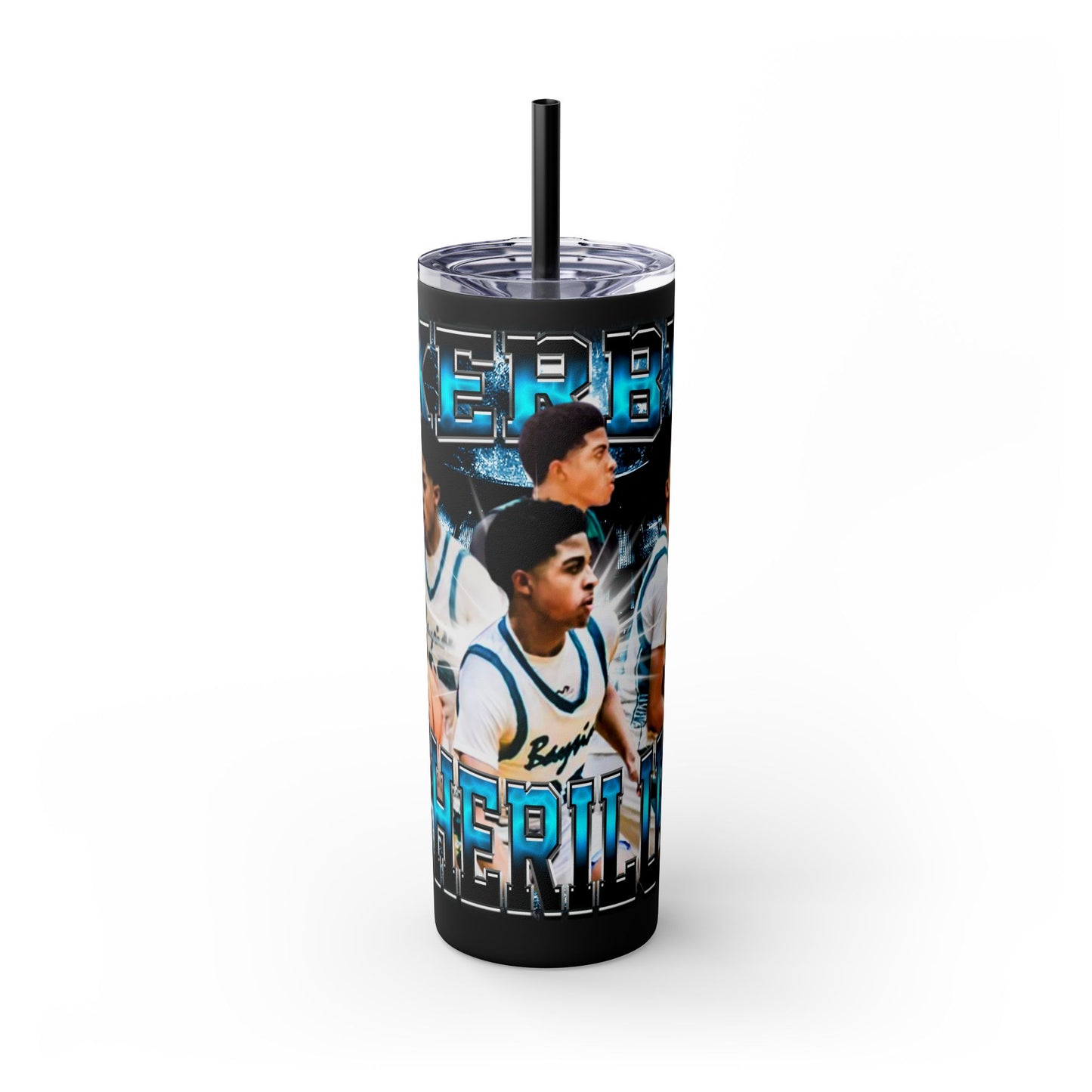 Kerby Cherilus Stainless Steal Tumbler