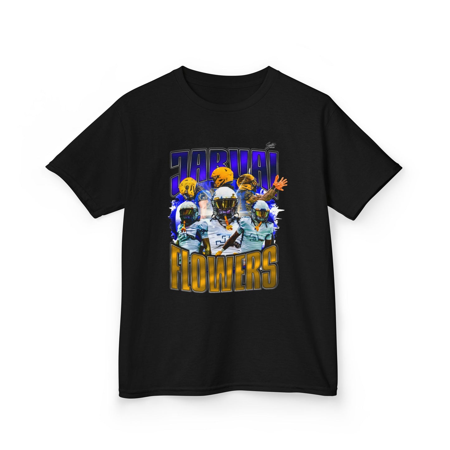 Jarvai Flowers Youth Heavy Cotton Tee