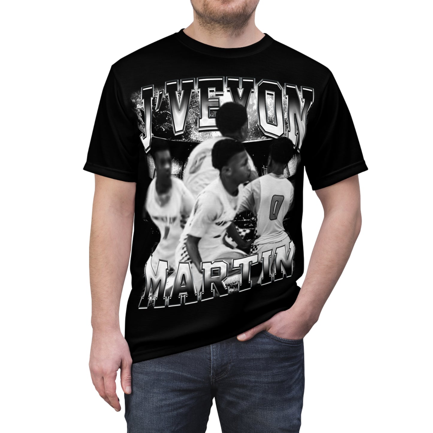J'veyon Martin Vintage Full Print Tee