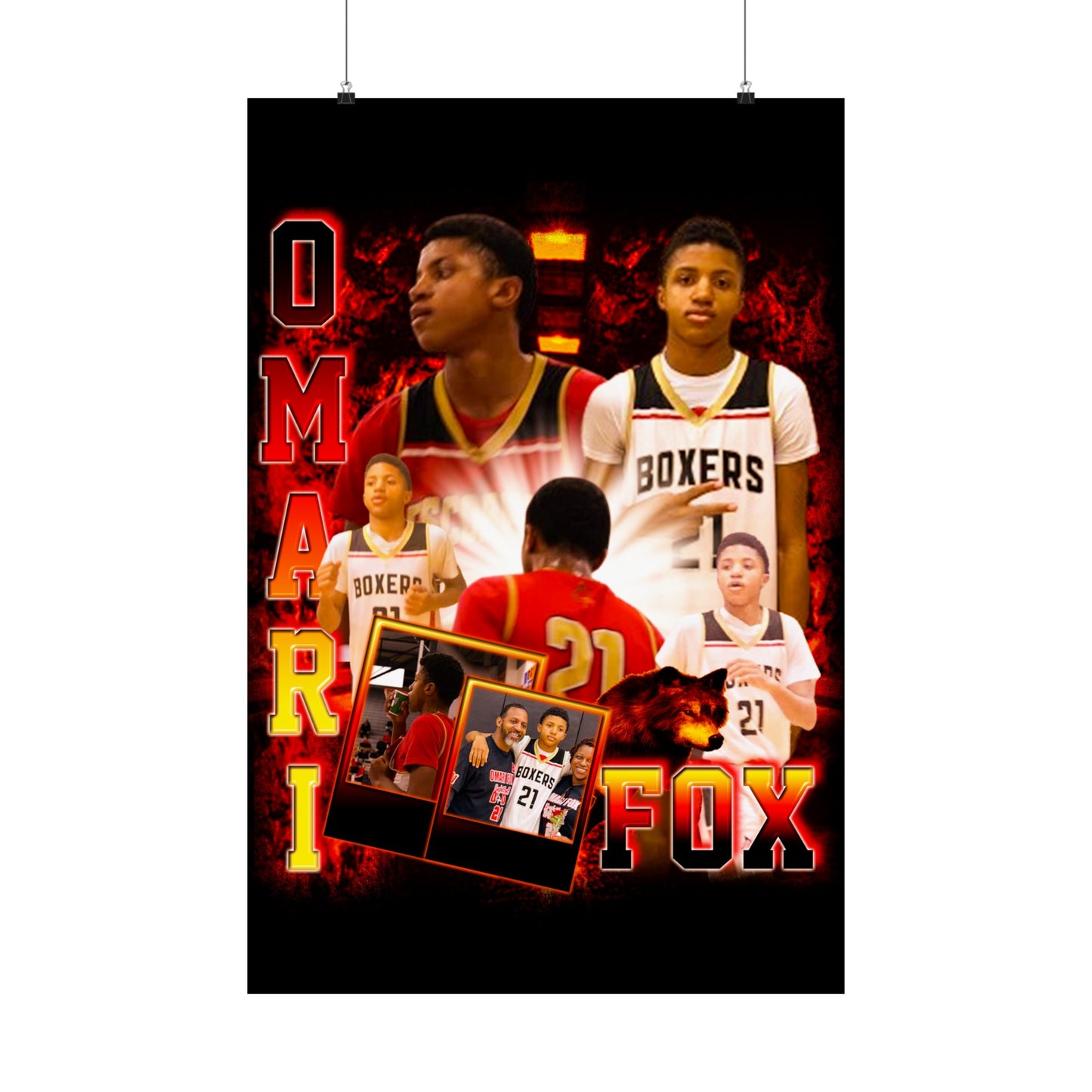Omari Fox Poster 24" x 36"