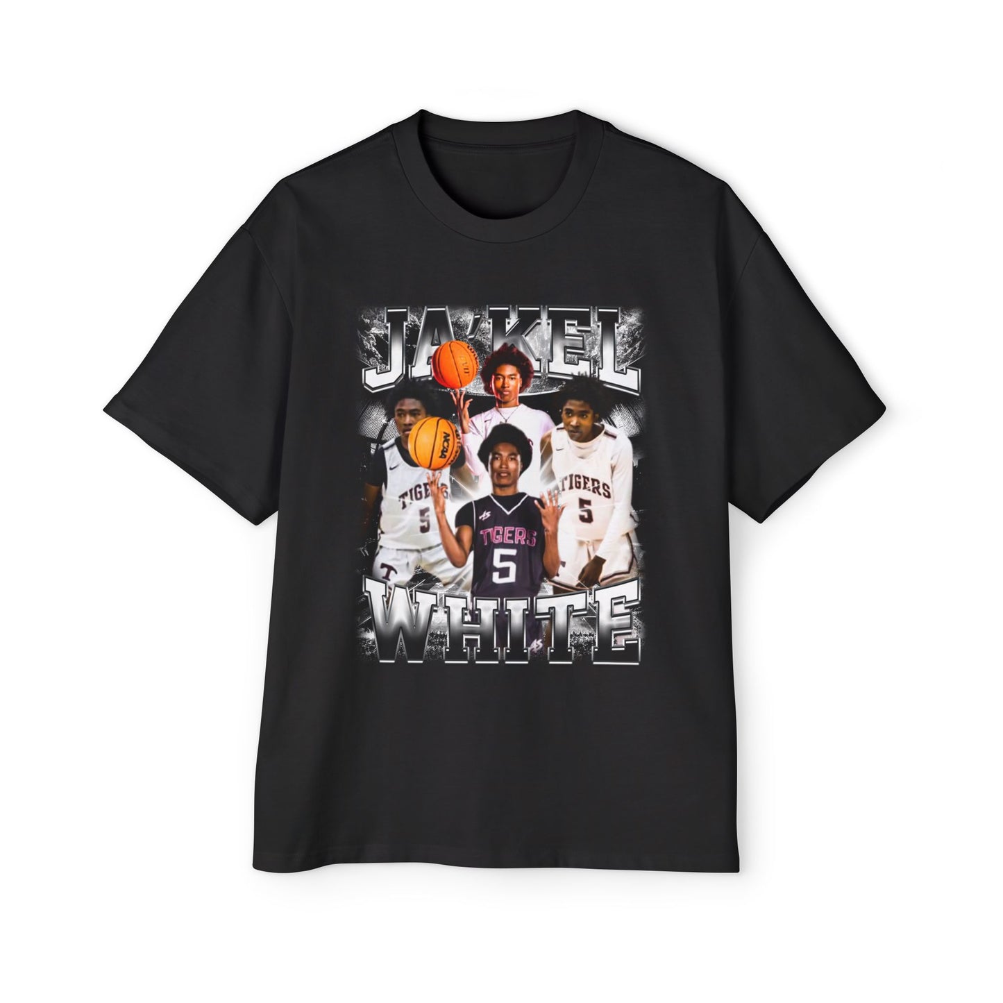 Ja’kel White Oversized Retro Tee