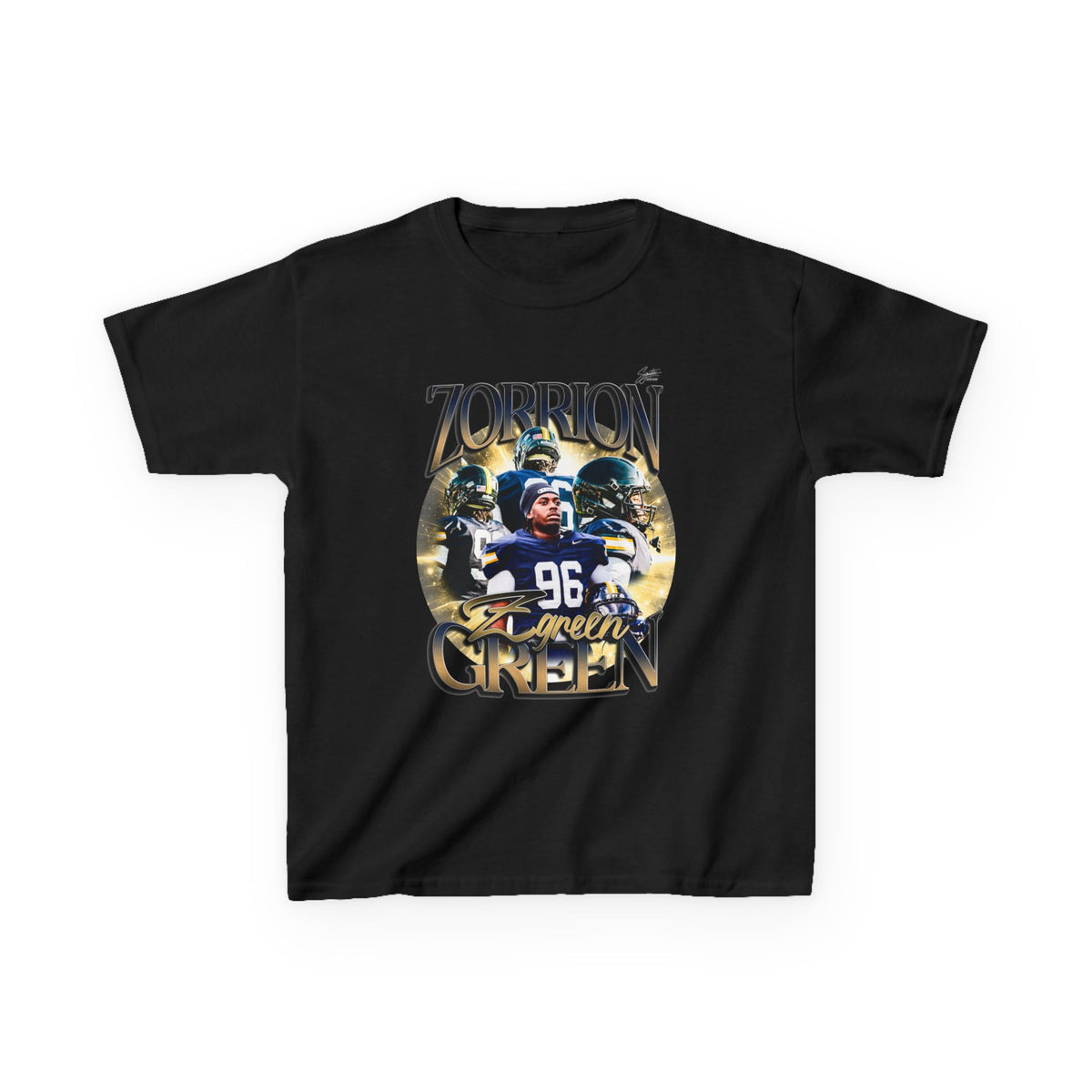 Zorrion Green Youth Heavy Cotton Tee