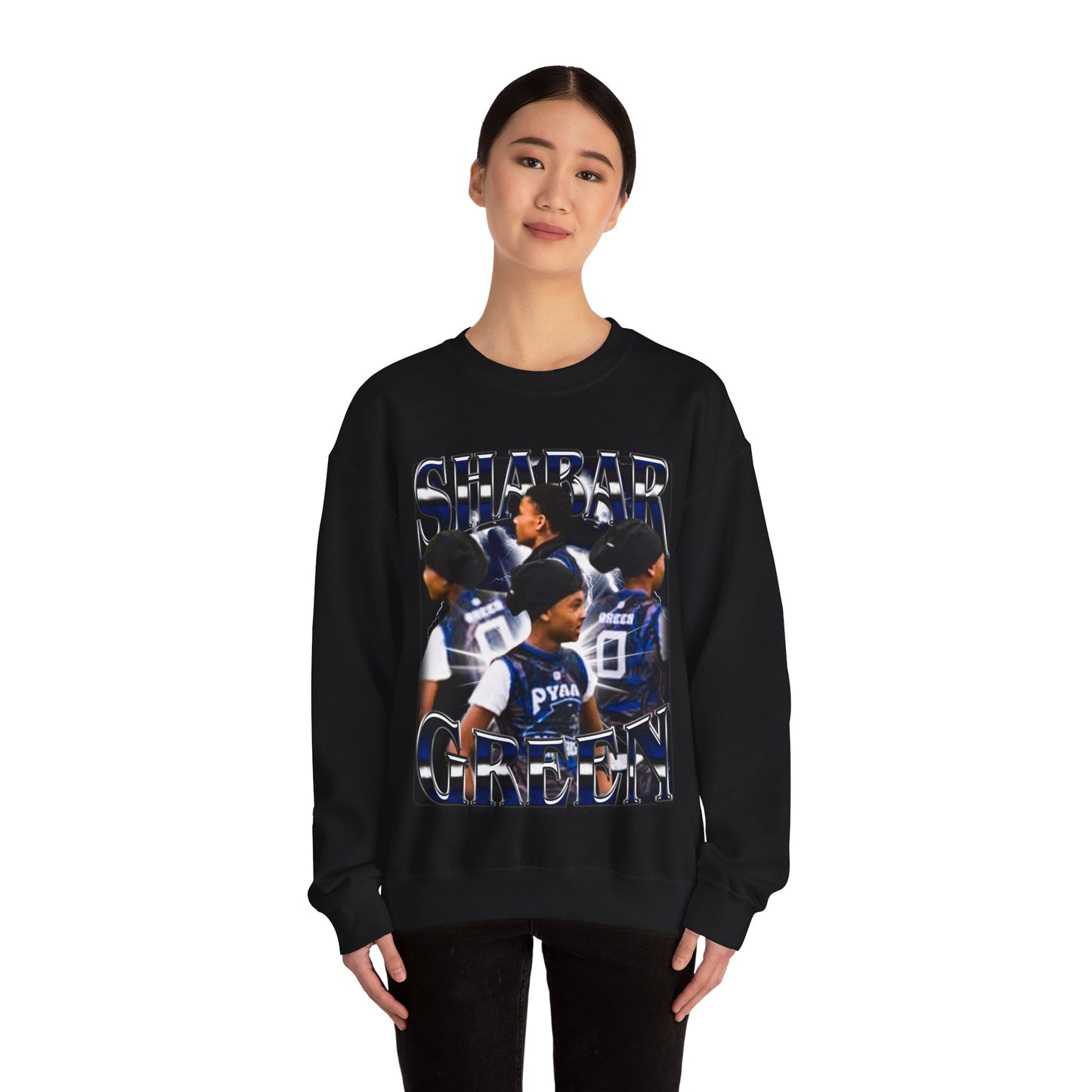 Shabar Green Crewneck Sweatshirt