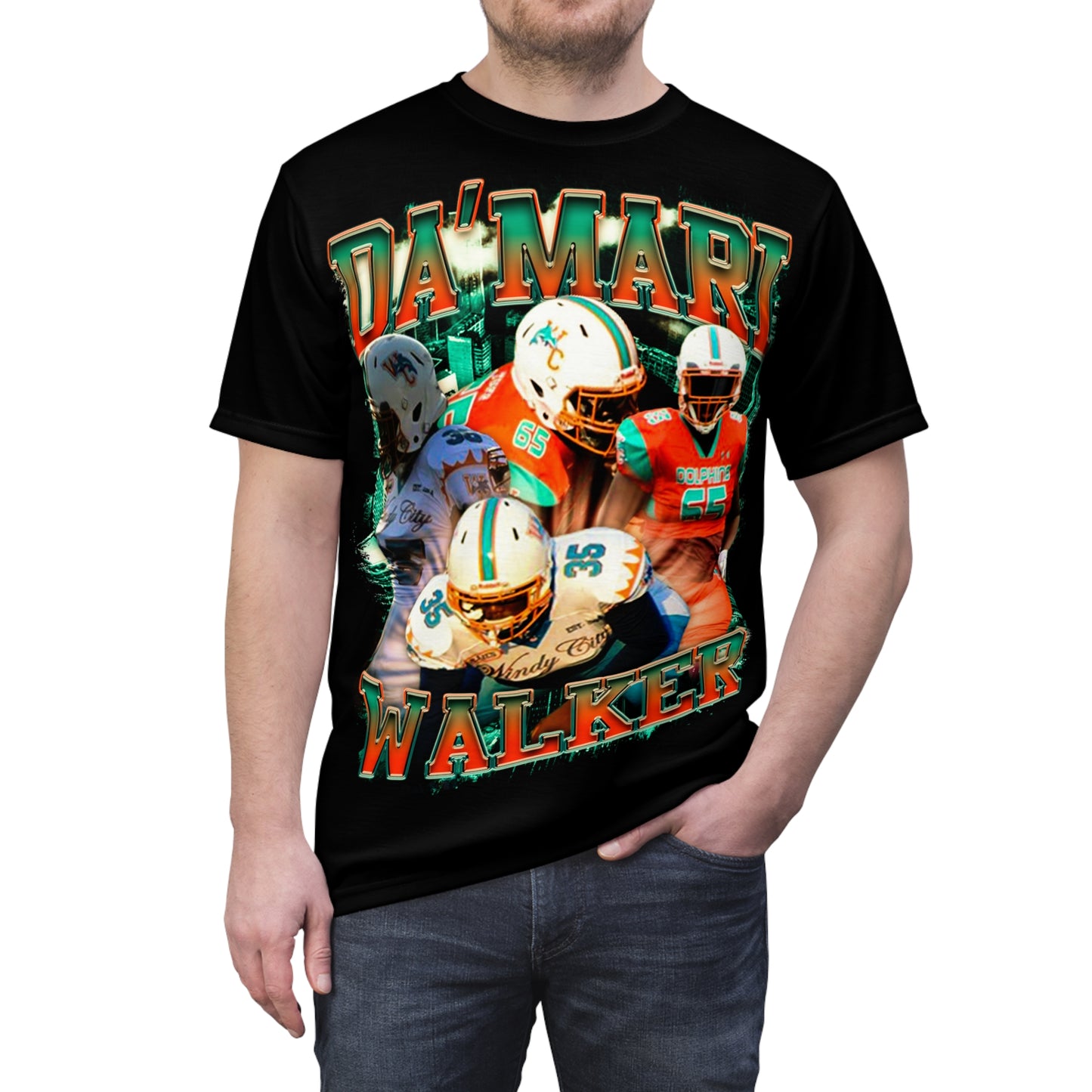 Da'mari Walker Vintage Full Print Tee