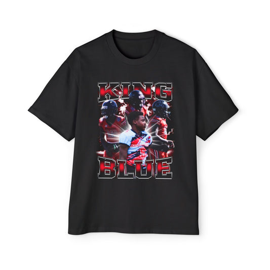 King Blue Oversized Retro Tee
