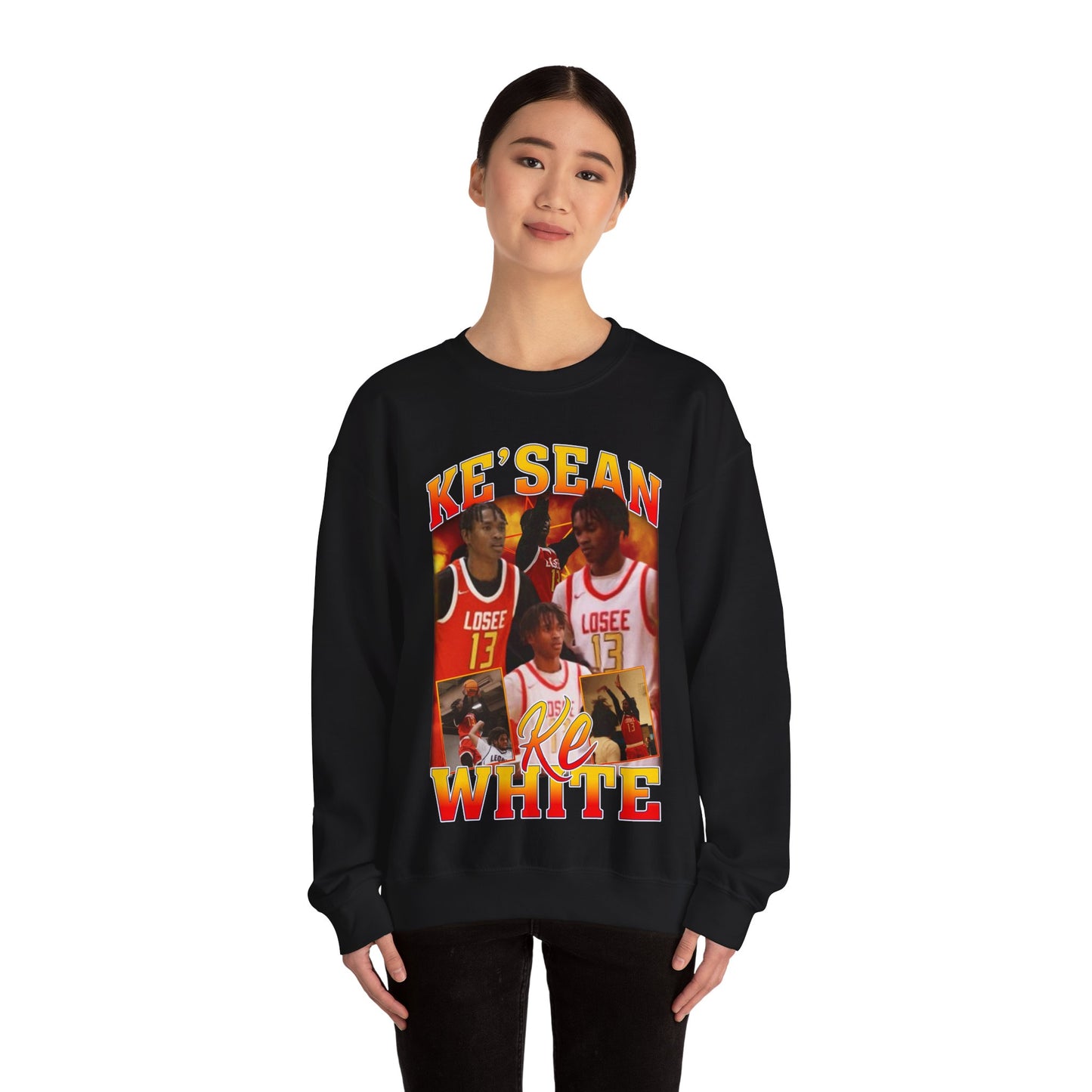 Ke'sean White Crewneck Sweatshirt