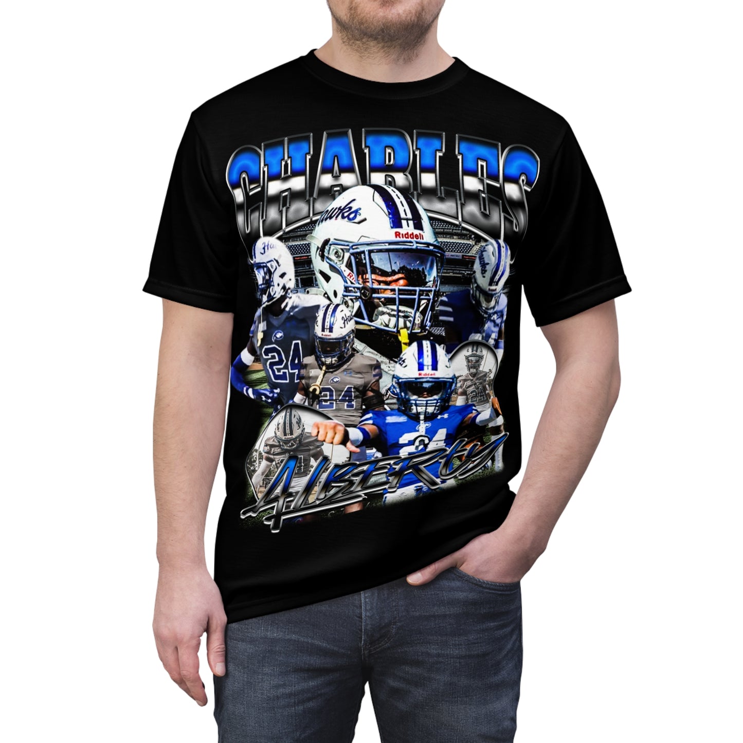 Charles Alberty Vintage Full Print Tee