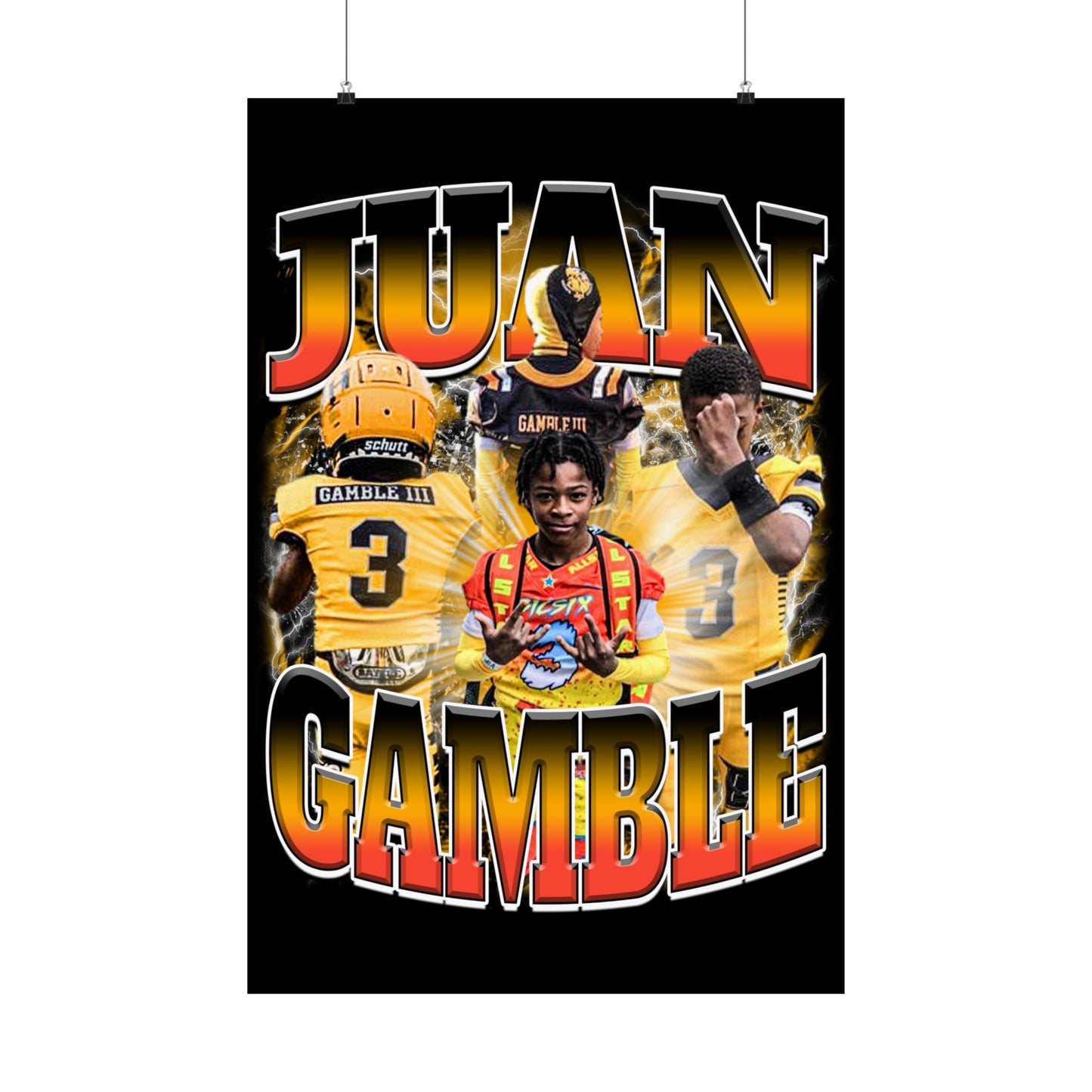 Juan Gamble Poster 24" x 36"