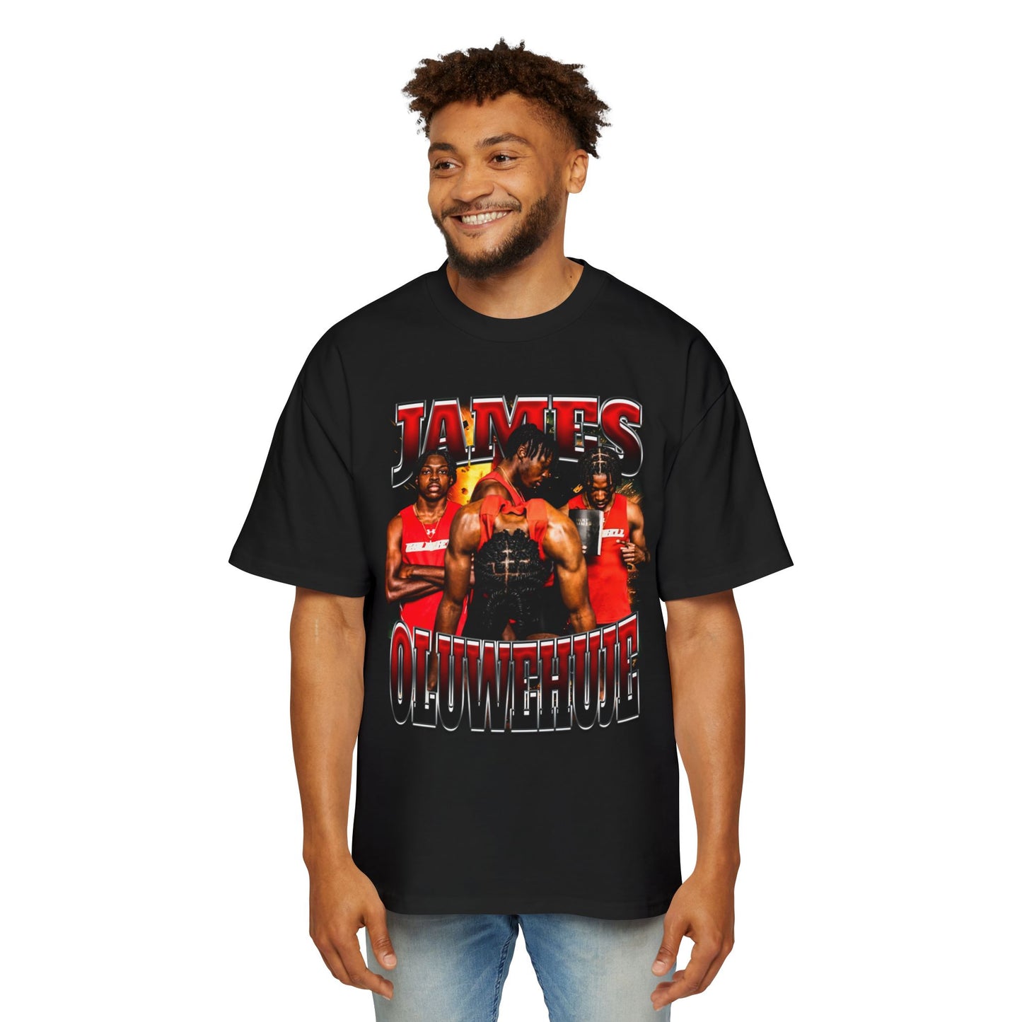 James Oluwehuje Oversized Retro Tee