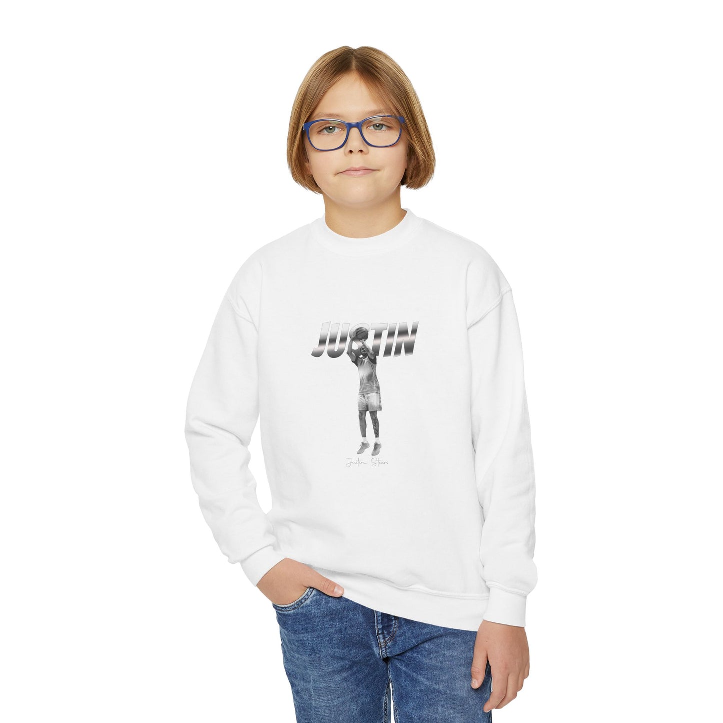 Justin Steers Youth Crewneck Sweatshirt