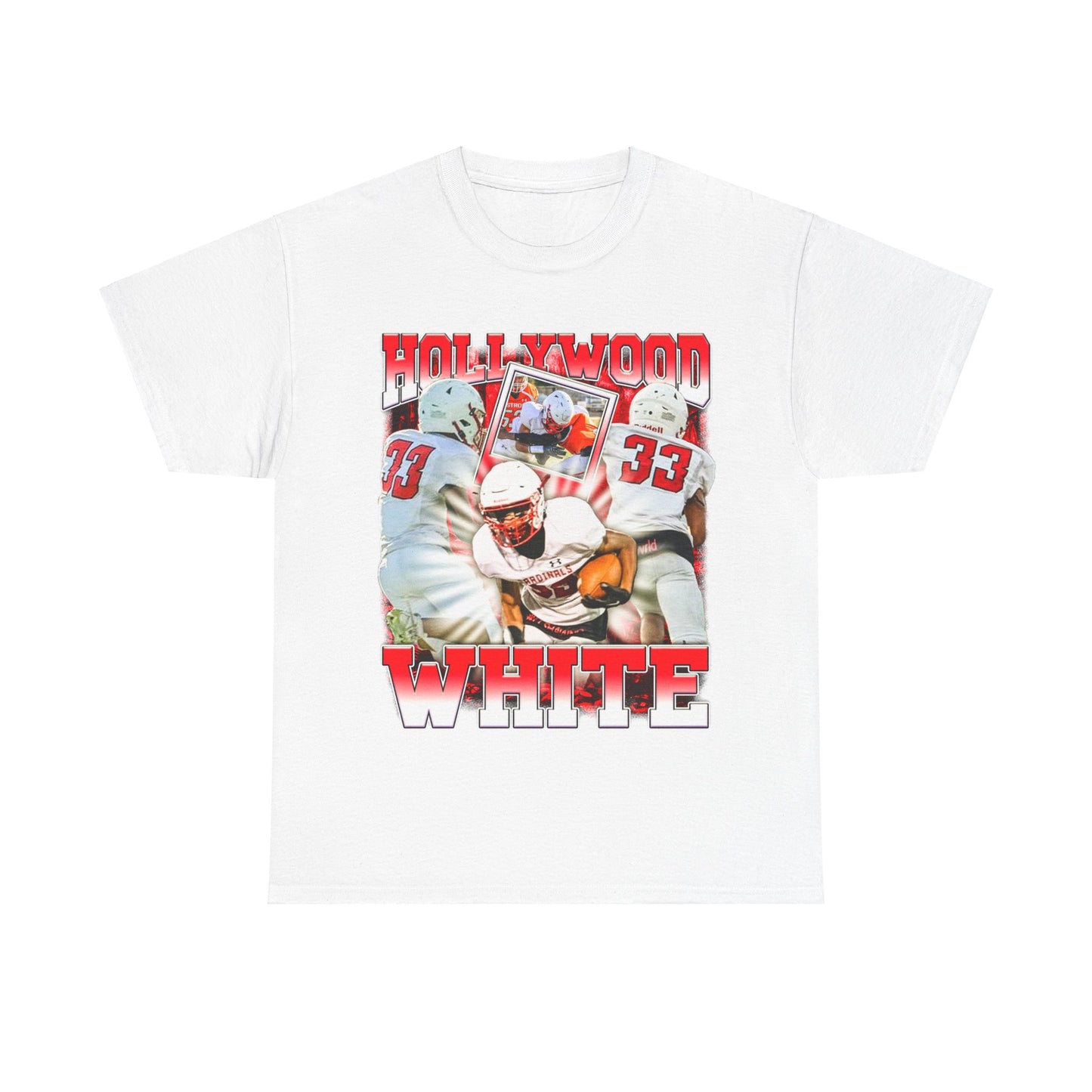 Hollywood White Heavy Cotton Tee