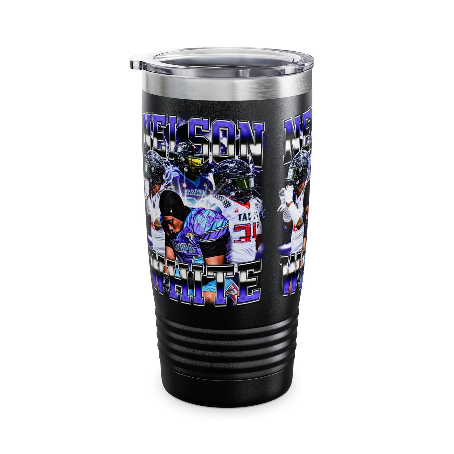 Nelson White Stainless Steal Tumbler