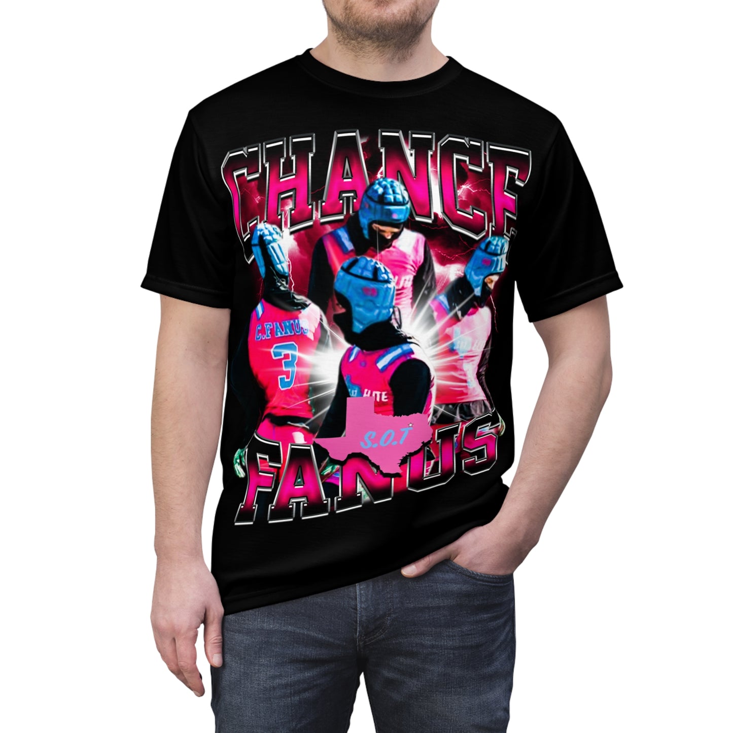Chance Fanus Vintage Full Print Tee