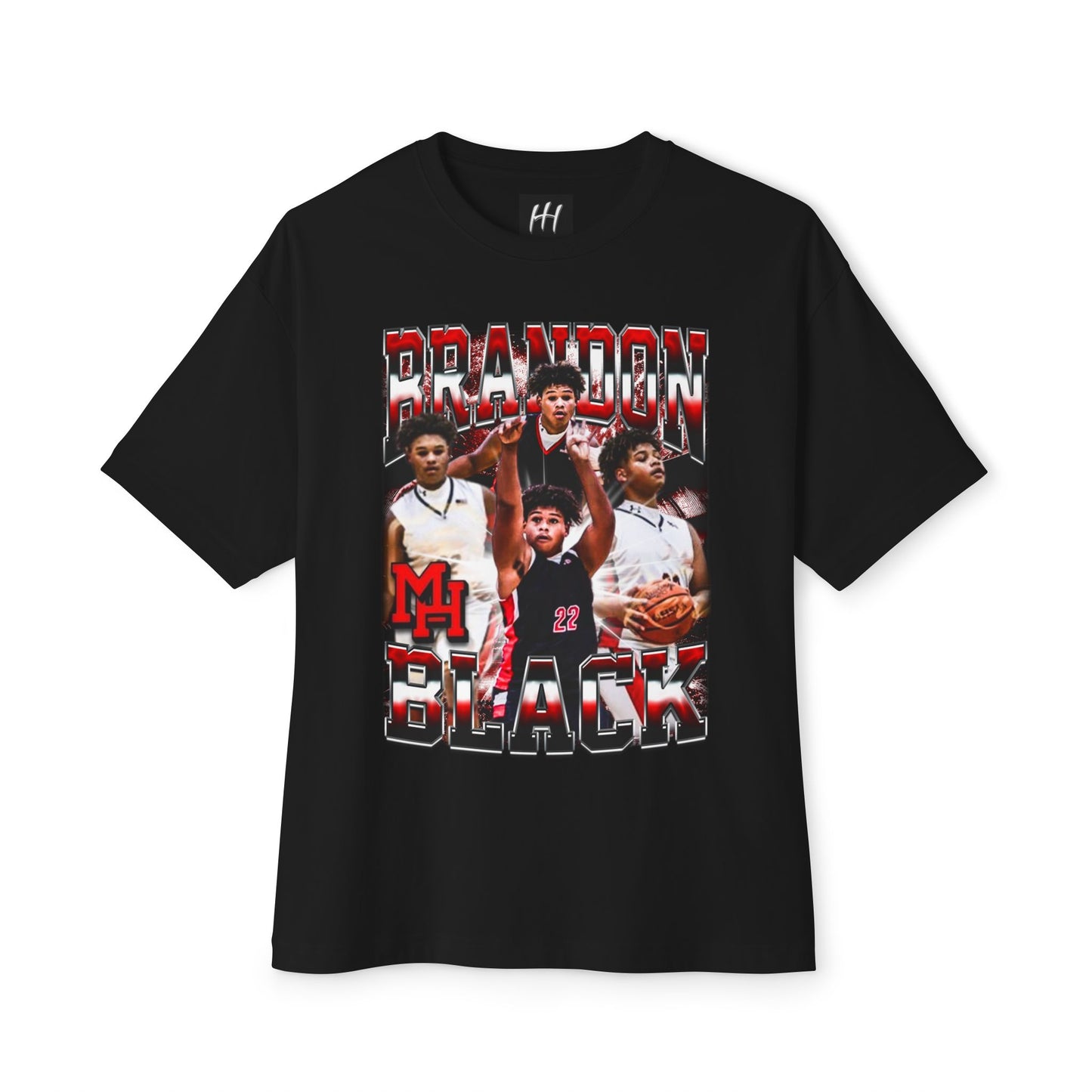 Brandon Black Oversized Tee