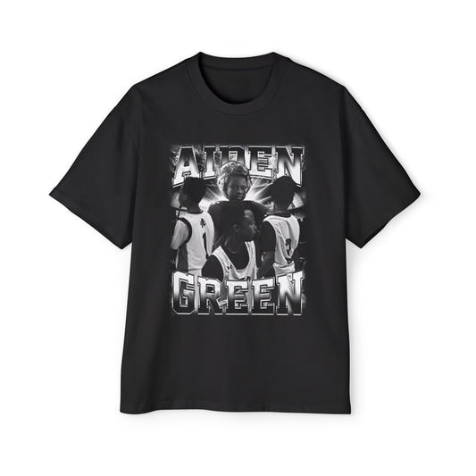 Aiden Green Oversized Retro Tee