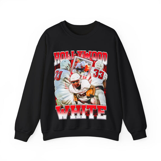 Hollywood White Crewneck Sweatshirt