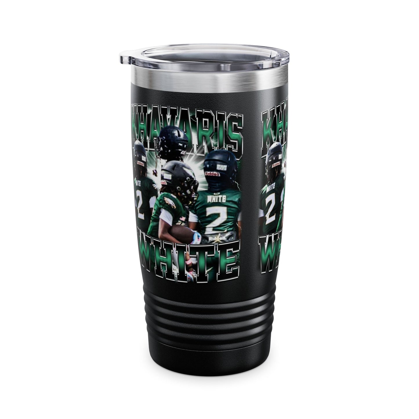 Khavaris White Stainless Steal Tumbler