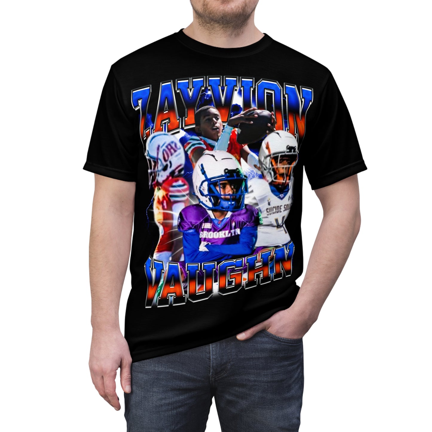 Zayvion Vaughn Vintage Full Print Tee