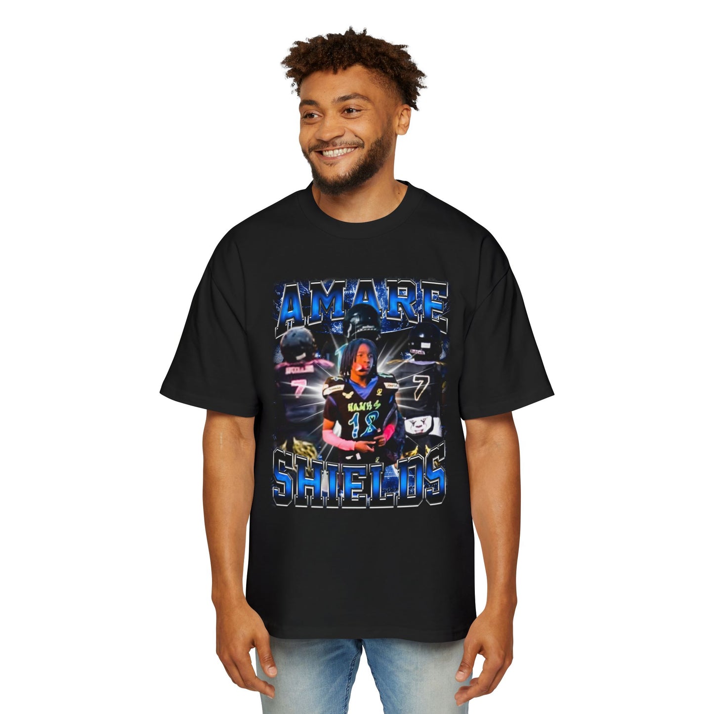 Amare Shields Oversized Retro Tee