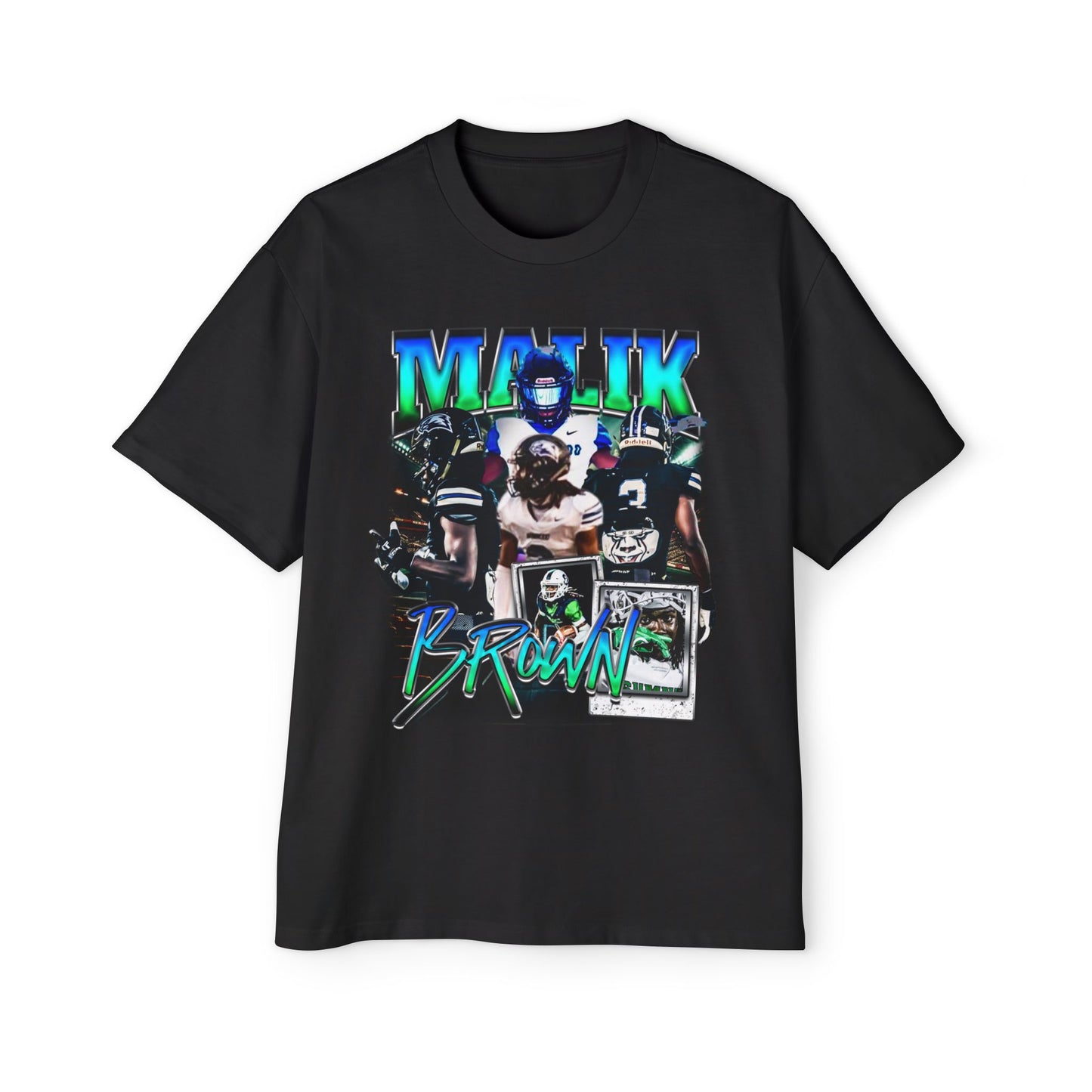 Malik Brown Oversized Retro Tee
