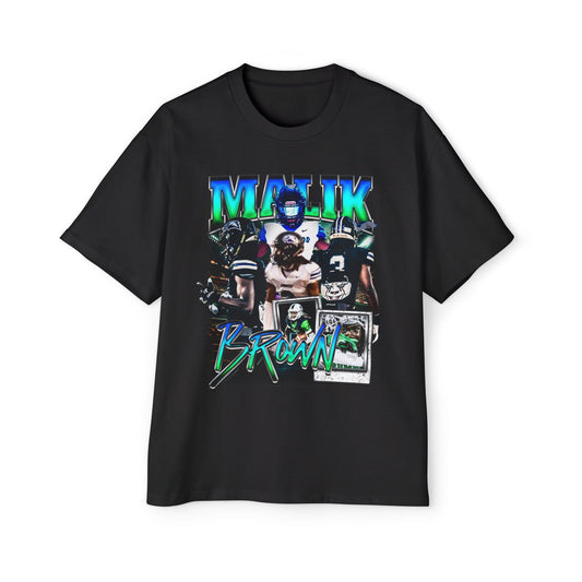 Malik Brown Oversized Retro Tee