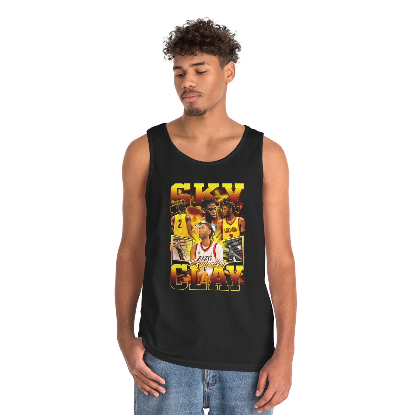 Sky Clay Cotton Tank Top