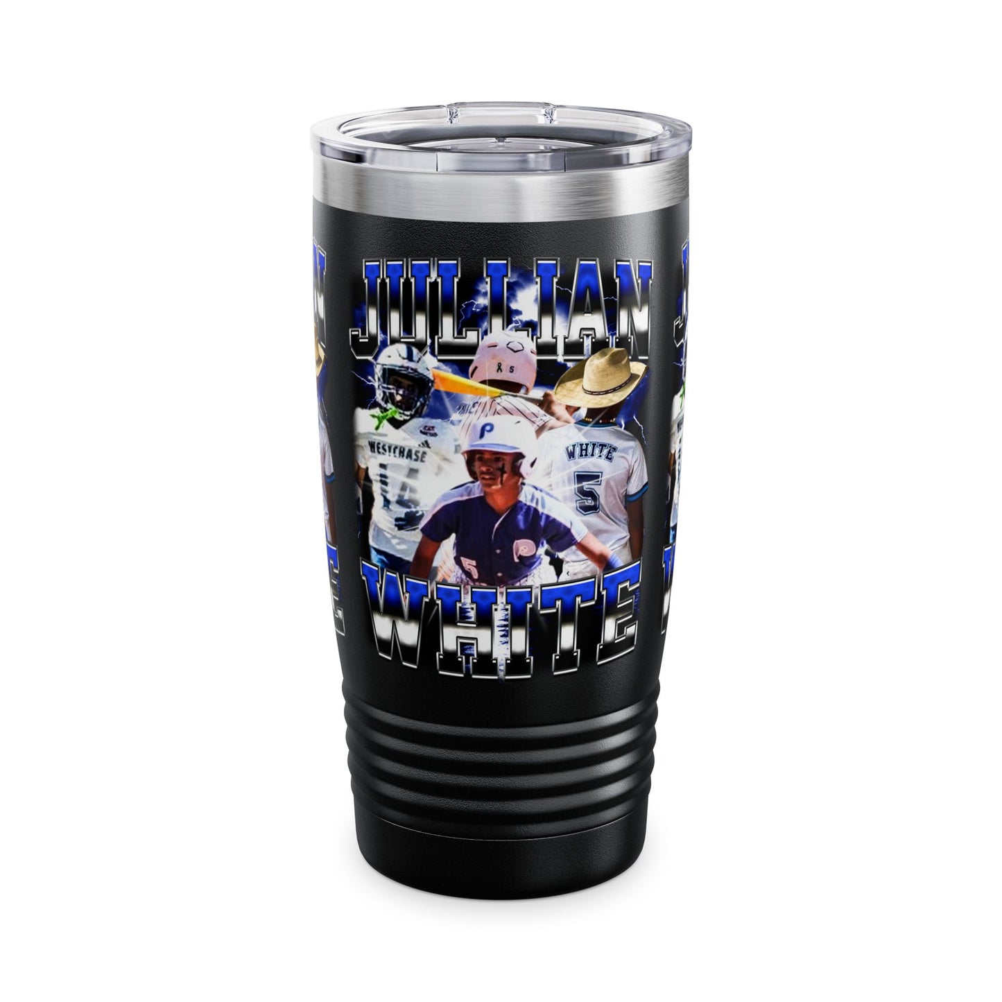 Jullian White Stainless Steal Tumbler