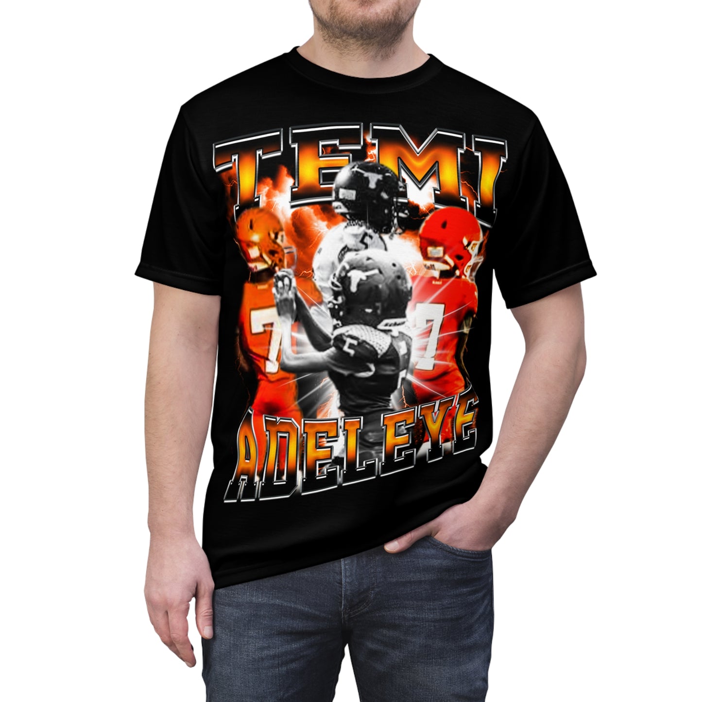 Temi Adeleye Vintage Full Print Tee