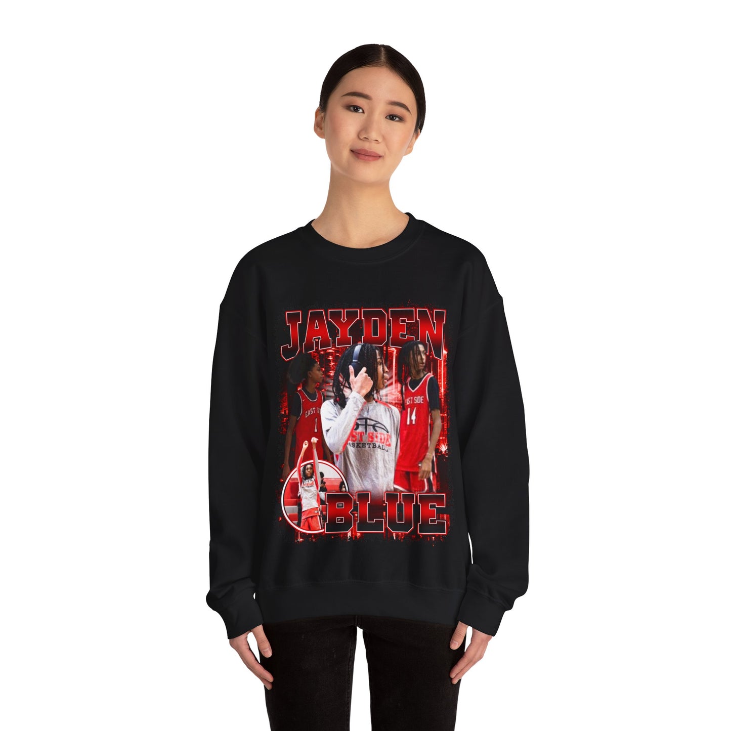 Jayden Blue Crewneck Sweatshirt